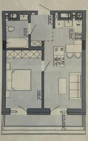 Продаж 1-к, Етап будівництва, Орлика, ЖК Фемелі Хаус, 38/17/21м2,49999 $