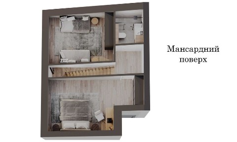 Продам 3 к. кв. з мансардою дворівнева