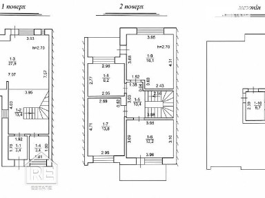 Продаж 2 поверхового таунхауса 118.5 кв. м, 3 кімнати, на вул. Літня • ID 34683946