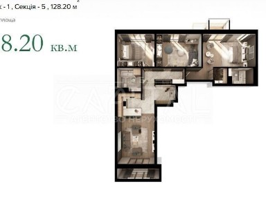 Продаж 3к квартири 128 кв. м на вул. Набережно-Хрещатицька 21 • ID 34745505