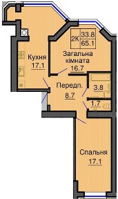 Двокімнатна квартира в Sofia Residence, без % 2к, готовий будинок.