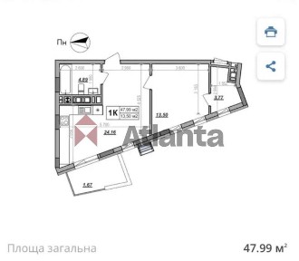 Продаж однокімнатної квартири в ЖК «Героїв Крут 1-В» від MONO Estate Development, Сокільники.