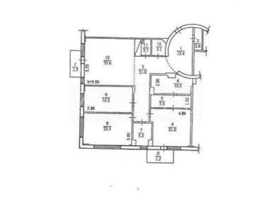 Продаж 4к квартири 165 кв. м на вул. Бульварно-Кудрявська 21 • ID 34693335