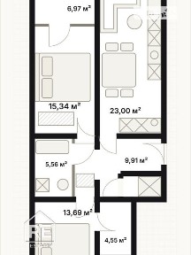Продаж 2к квартири 77 кв. м на вул. Пластова 4 • ID 34692416