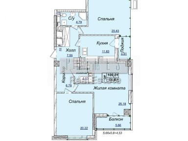 Продаж 3к квартири 109.1 кв. м на вул. Андрія Верхогляда 19Б • ID 34689745