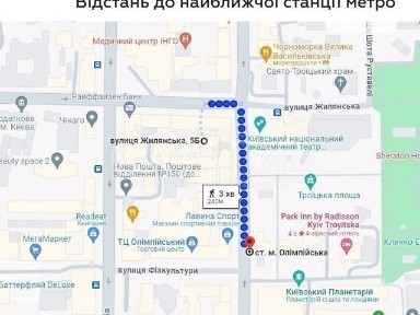 Жилянська вулиця, мікрорайон Черепанова гора, район Печерський, Київ, метро Олімпійська, вул. Жилянська 5Б, п'ятиповерхова будівля • ID 34759888