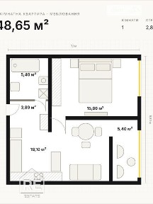 1-кімнатна квартира 48,65 м² у ЖК ORLAN RESIDENTS - без комісії, вул. Пластова, 4, Личаківський район