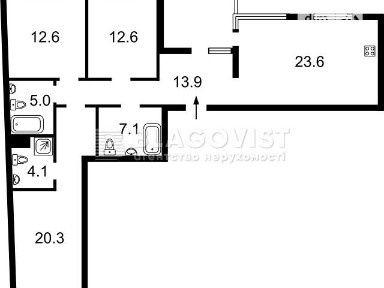 Продаж 3к квартири 110 кв. м на вул. Осокорська 2А • ID 34702653
