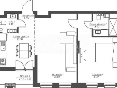 Продаж 2к квартири 67 кв. м на пров. Берестейський 72 • ID 34945380