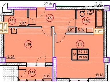 Продаж 1к квартири 53 кв. м на вул. Дмитра Антоненка 50 • ID 34704810