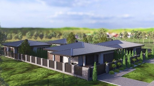 Одноповерховий будинок з великим подвір'ям у передмісті