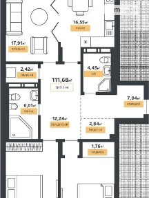 Продаж 3к квартири 112 кв. м на вул. Щекавицька 46 • ID 34897181