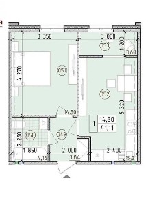 Продаж 1к квартири 41 кв. м на вул. Михайла Максимовича 24 • ID 34712502