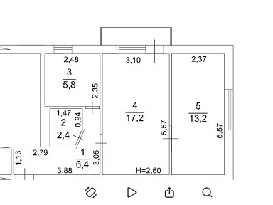 Продаж 2к квартири 46 кв. м на вул. Варненська • ID 34711914
