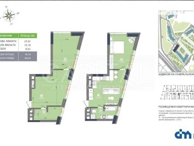 Продаж 1к квартири 44 кв. м на вул. Академіка Заболотного 1 • ID 34710386