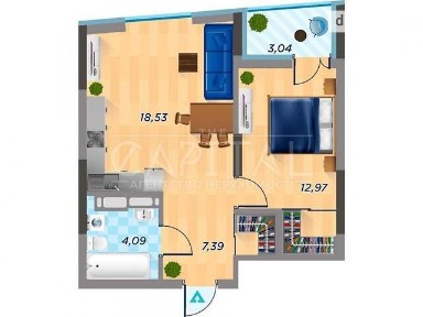 Продаж 1к квартири 46 кв. м на вул. Шолуденка 1 • ID 34710268