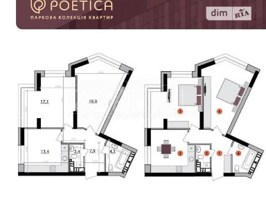 Продаж 2к квартири 65 кв. м на вул. Дегтярівська 25А • ID 34710042