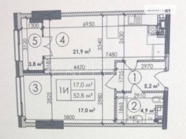 Продаж 2к квартири 53 кв. м на пров. Берестейський 11 • ID 34709998