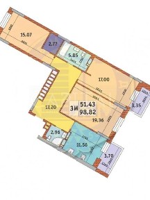 Продаж 3к квартири 99 кв. м на вул. Глибочицька 43 • ID 34709914