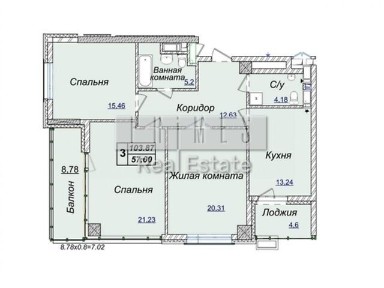 Продаж 3к квартири 103.8 кв. м на вул. Андрія Верхогляда 17В • ID 34689759