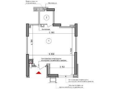 Продаж офісного приміщення 35.5 кв. м. на 1 поверсі на вул. Київська 1, десятиповерхова будівля • ID 33043335
