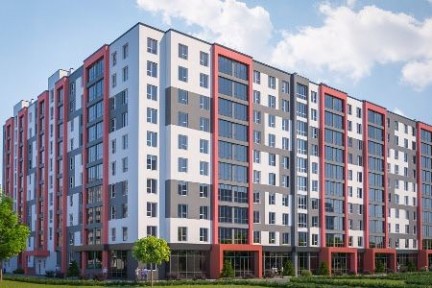 1-кімнатна квартира 41,5 м² у ЖК «Глорія» - 5 поверх, вид у затишний двір
