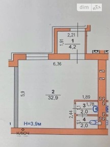 Продаж комерційного приміщення на шосе Вінницьке 1/3А, площа 41 кв. м • ID 34692401