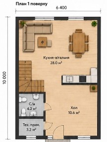 Продаж 2 поверхового таунхауса з ділянкою на 2 сотки, 110 кв. м, 3 кімнати, на вул. Центральна (Дивокрай) • ID 34507384