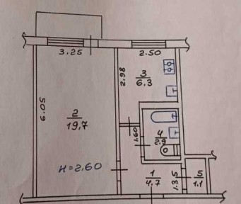 Продаж 1к квартири 36 кв. м на вул. Енвера Ахсарова 3 • ID 35038398