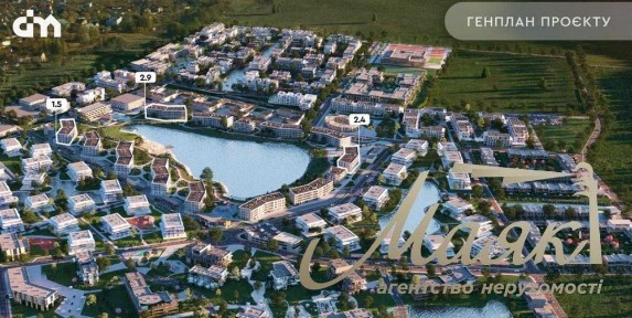 БЕЗ% Продаж комерційного приміщення 48,7 м. кв. ЖК Park Lake City, Підгірці