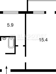 Довготривала оренда 1к квартири на вул. Набережно-Хрещатицька 11 • ID 34732269