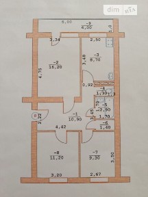 Продаж 3к квартири 64.9 кв. м • ID 34726667