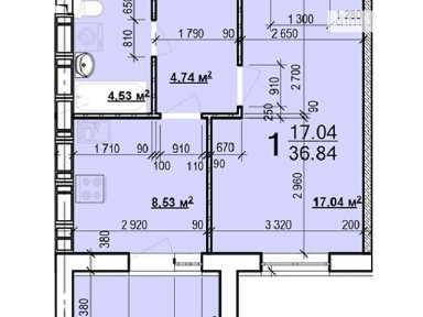 Продаж 1к квартири 36.84 кв. м на вул. Миру 41 • ID 34725646