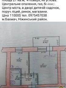 Продаж 1к квартири 22 кв. м • ID 34725177
