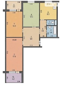 Продаж 3к квартири 75.8 кв. м на вул. Академіка Єфремова 4 • ID 34721710