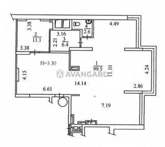 Оренда Офісу 120м2 в Obolon Residence, Оболонский р-н, Оболонь, Оболонь Резиденс, Оболонський 26