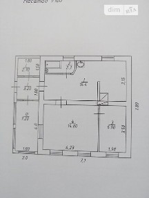 Продаж 1 поверхового будинку з опаленням 54 кв. м, 3 кімнати • ID 34732576
