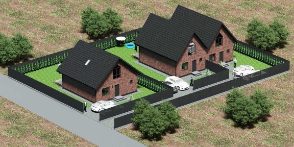 Продаж Дуплекс біля соснового лісу 100 м2, 3,5 сотки Баварська кладка Забудовник
