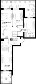 Продаж 3 кім. квартири Perfect Life Винники 84,4 м2