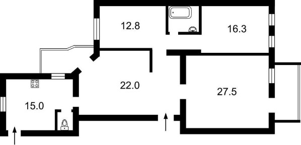Продаж 3 кімнатної квартири на Ш. Руставелі 20, ТЦ Гулівер, 108 кв. м, ліфт центр Хрещатик Площа Українських Героїв