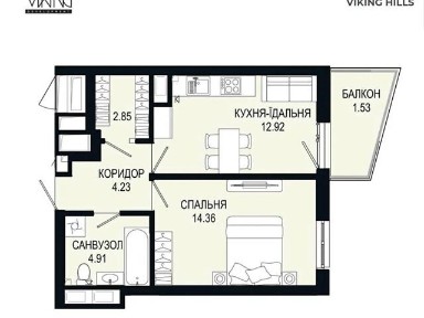 Продаж 1к квартири 45 кв. м на вул. Щурата 7 • ID 34742077