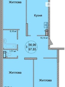 Продаж 3к квартири 97.4 кв. м на вул. Львівська 15 • ID 34739250