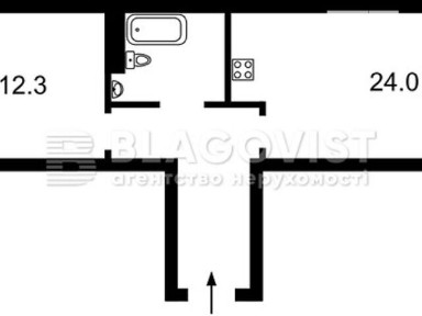 Продаж 2к квартири 55 кв. м на просп. Академіка Глушкова 9В • ID 34738942