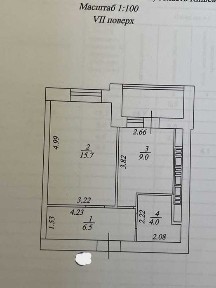 БЕЗ % ЖК САДИ ВИШНЕВІ 1к квартира 39,3м2 7/10 поверх ГОТІВКА-торг.