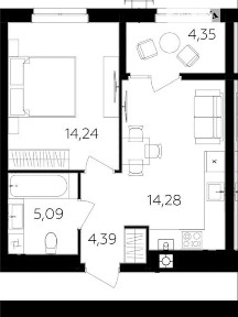 Продаж 1к квартири 41.5 кв. м на шосе Немирівське 94Е • ID 34744169