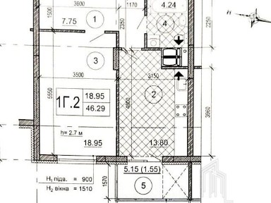 Продаж 1к квартири 50.7 кв. м на вул. Васильківська 37 • ID 34751396