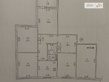 Продаж 5к квартири 105 кв. м • ID 34749840