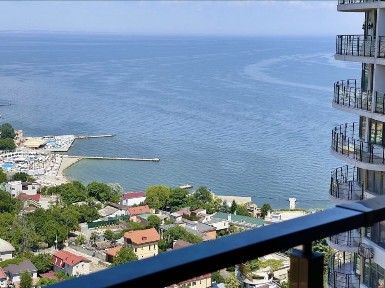 44 Жемчужина, ВИД на МОРЕ, 1 комн кв с террасой, Аркадия, ул. Каманина