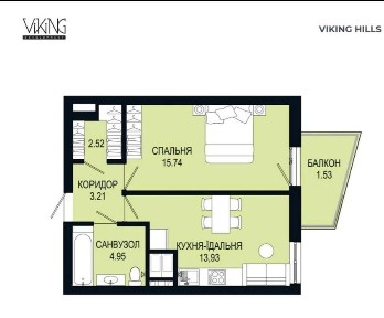 Продаж 1к квартири 40.35 кв. м на вул. Щурата • ID 34751710