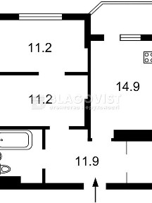 Продаж 1к квартири 57 кв. м на вул. Олександра Мишуги 12 • ID 34752407